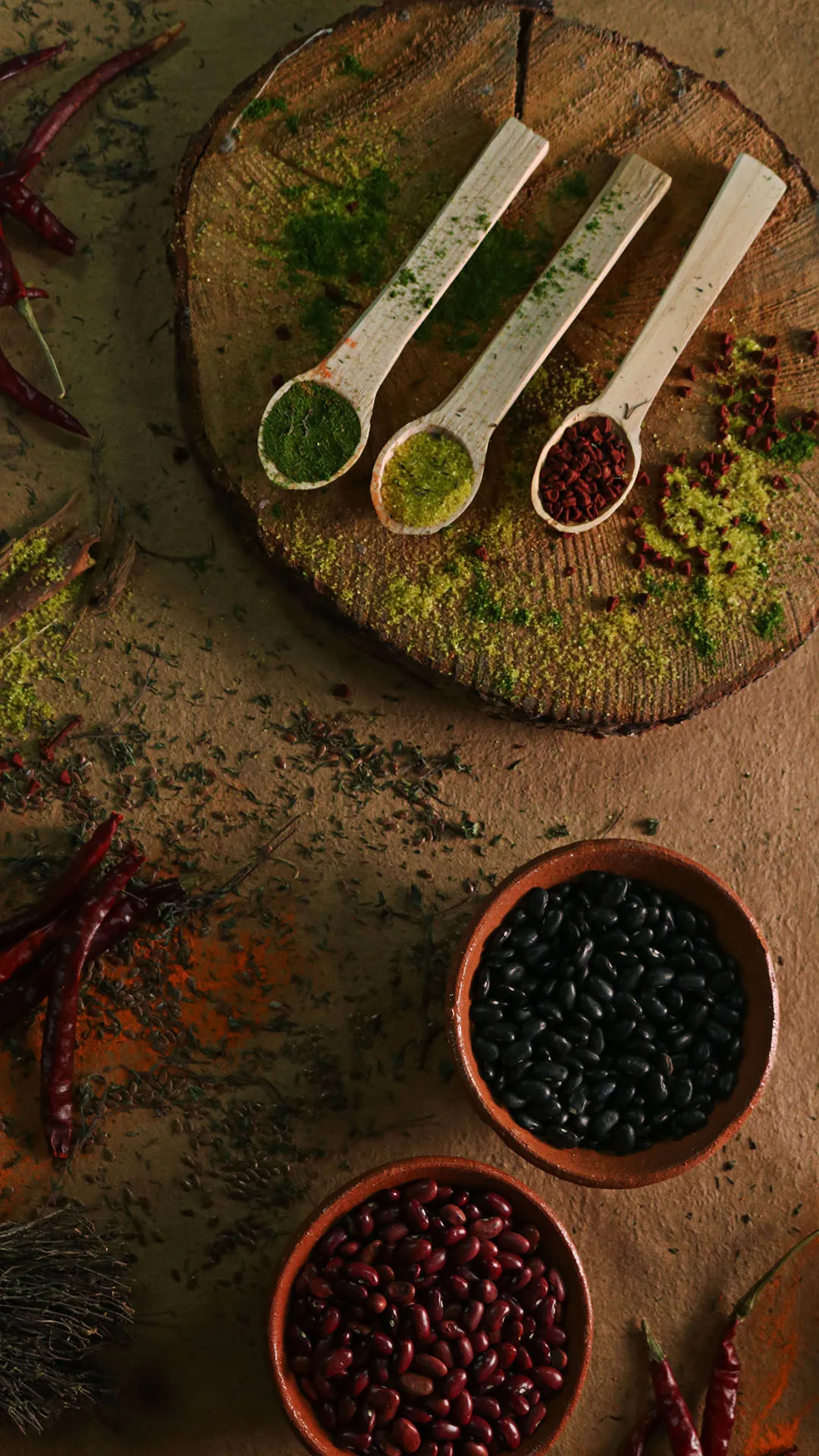 Photography of Wooden Spoons Filled with Spices