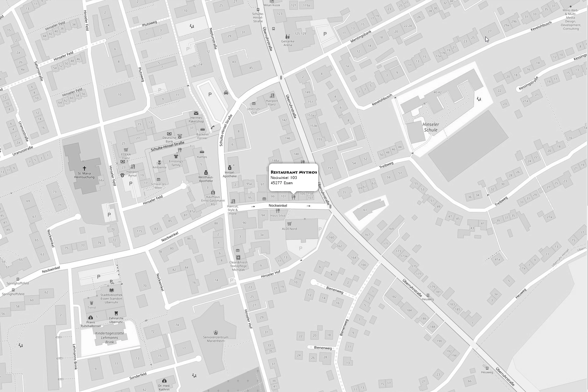 Map section Essen-Überruhr